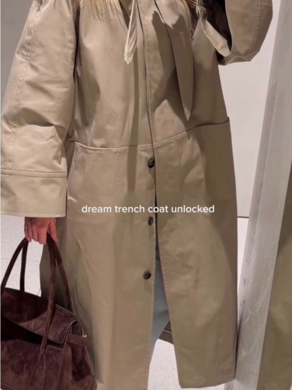 ZARA OVERSIZE TRENCH COAT WITH SCARF ZW LIMITED EDITION NEW SS26 Size M - Picture 2 of 15